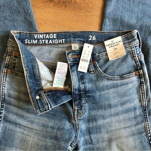 J. Crew Vintage Slim Straight Womens Jeans NWT Size 26